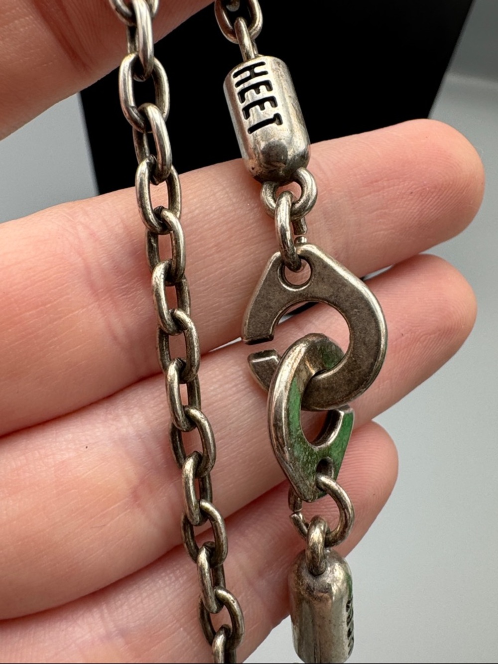 Heet Heet Silver-Tone Pendant Necklace with Clear Crystal Accent - Picture 8 of 8
